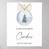 冬の弓の数を推測するキャンディーポスター ポスター (正面)