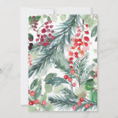 冬の引っ越し祝いパーティーパーティの招待状 招待状 (裏面)