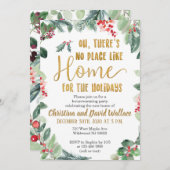 冬の引っ越し祝いパーティーパーティの招待状 招待状 (正面/裏面)