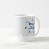 冬の引用文"ベビー外は寒い"コーヒーマグ コーヒーマグカップ (正面右)