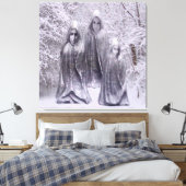 冬の彫像 キャンバスプリント (インサイチュ (寝室))