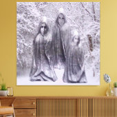 冬の彫像 キャンバスプリント (インサイチュ (リビング))