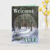 冬の影と光 カード (黄色い花)