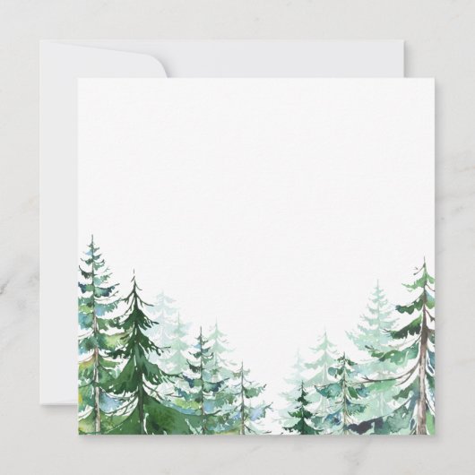 冬の彼と彼女が森を明かす 招待状 (裏面)