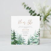 冬の彼または彼女の性別発表 フォレスト 招待状 (スタンド正面)