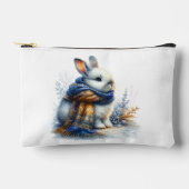 冬の心地よい冬が訪れる特別なウサギ アクセサリーポーチ (正面)