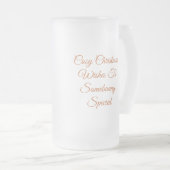 冬の心地よい冬が訪れる特別なウサギ フロストグラスビールジョッキ (正面右)