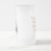 冬の心地よい冬が訪れる特別なウサギ フロストグラスビールジョッキ (中央)