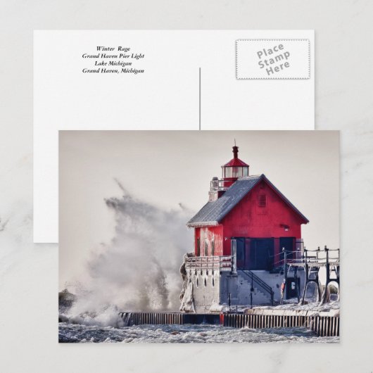 冬の怒り ポストカード (正面/裏面)