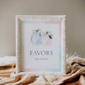 冬の性別が赤ちゃんのシャワーの兆候を明らかにする ポスター