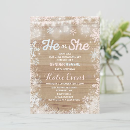 冬の性別の明らかな招待状の明素朴らかさ 招待状 (スタンド正面)