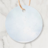 冬の性別の表示パーティー フェイバータグ (裏面)