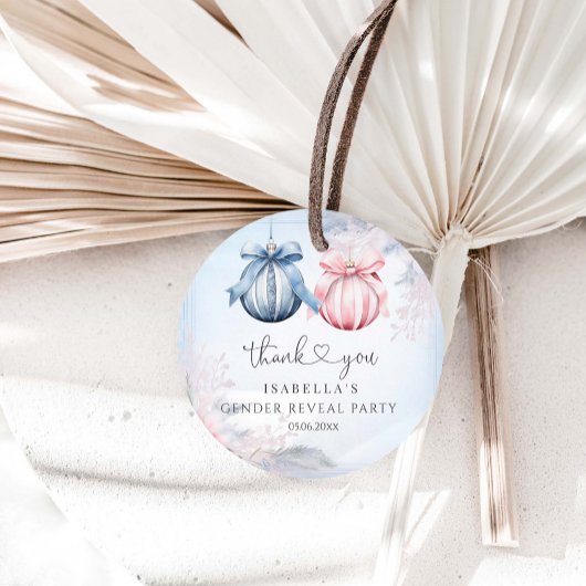 冬の性別の表示パーティー フェイバータグ