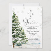 冬の性別を常に明らかにする 招待状 (正面)