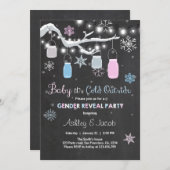 冬の性別発表招待状 It's Cold Outside 招待状 (正面/裏面)