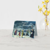 『冬の恋』ジョージ·ウェスリー·ベローズ カード (黄色い花)