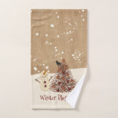 冬の恵み雪だるまタオルセット バスタオルセット (ハンドタオル)