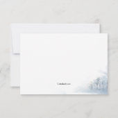 冬の悔やみや弔慰サンキューカード サンキューカード (裏面)