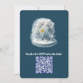 冬の情景と氷と雪の結晶を捉えたアート 招待状 (裏面)