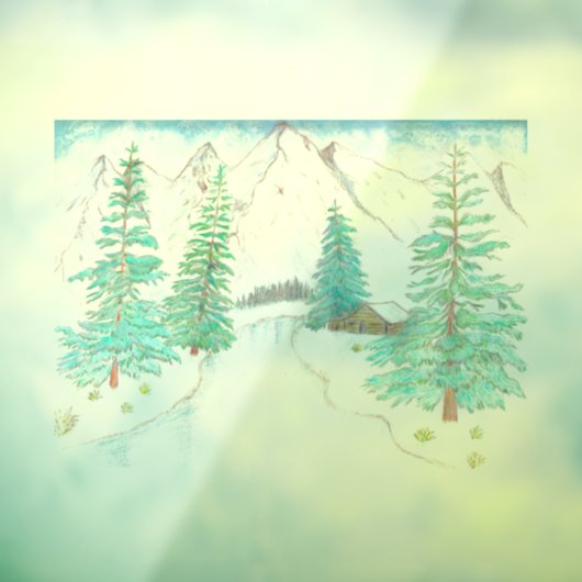 冬の情景 ウィンドウサイン (シート3)