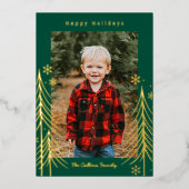 冬の情景 ホリデーカード クリスマスカード 箔シーズンカード (正面)