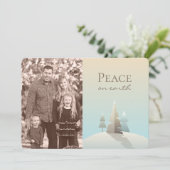 冬の情景 ホリデー フォト カード (スタンド正面)