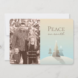 冬の情景 ホリデー フォト カード