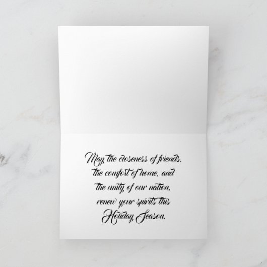 冬の情景 季節のご挨 シーズンカード (内部)