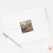 冬の情景、16世紀 スクエアシール (封筒)