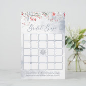 冬の愛で雪のブライダルシャワービンゴゲーム (スタンド正面)