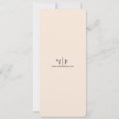 冬の愛の鳥結婚- s 招待状 (裏面)