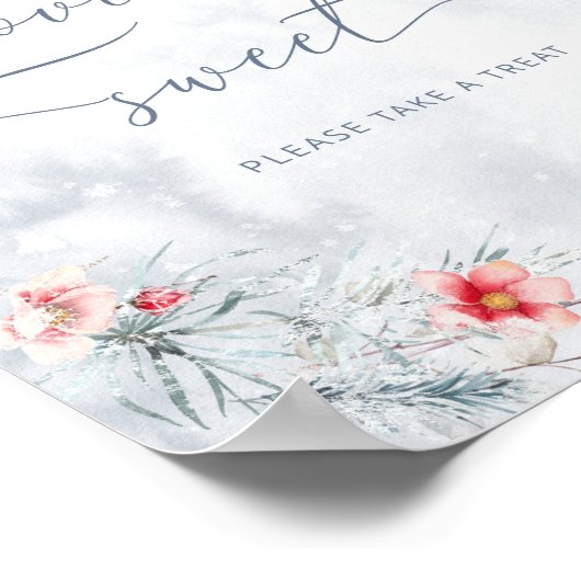 冬の愛エレガントは甘いトリートポスターを取る ポスター (角)