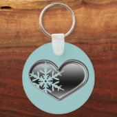 冬の愛 – スノーモービル キーホルダー (正面)