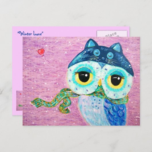 冬の愛 ポストカード (正面/裏面)