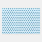 冬の感謝していペンギンの雪片ありがとう ラッピングペーパーシート (正面2)