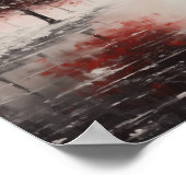 冬の抱擁の深紅色の孤独 ポスター (角)