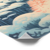 冬の抱擁:穏やかな風景 ポスター (角)