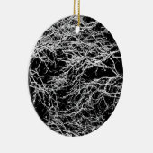 '冬の抽象芸術'オーナメント セラミックオーナメント (右)