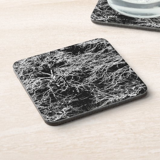 '冬の抽象芸術'コルクコースターセット コースター (左側)