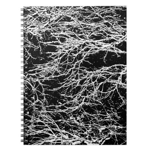 '冬の抽象芸術'ノートブック/ジャーナル ノートブック (正面)