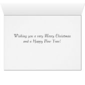 '冬の抽象芸術'ホリデーカード – クリスマス (内部横(下))