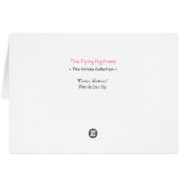 '冬の抽象芸術'ホリデーカード – シーズン (裏面横)