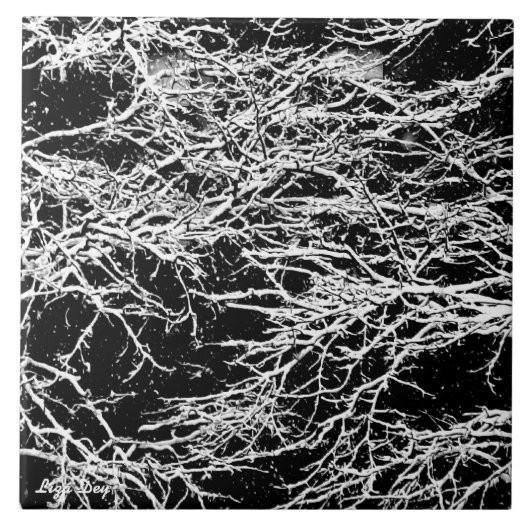 '冬の抽象芸術'五徳/タイル タイル (正面)