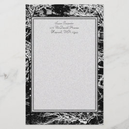 冬の抽象芸術 便箋