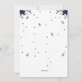 冬の招待状の案内 招待状 (裏面)