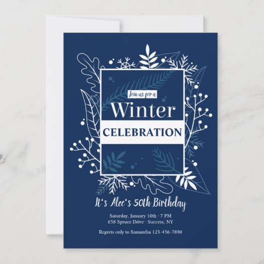 冬の招待状 招待状 (正面)