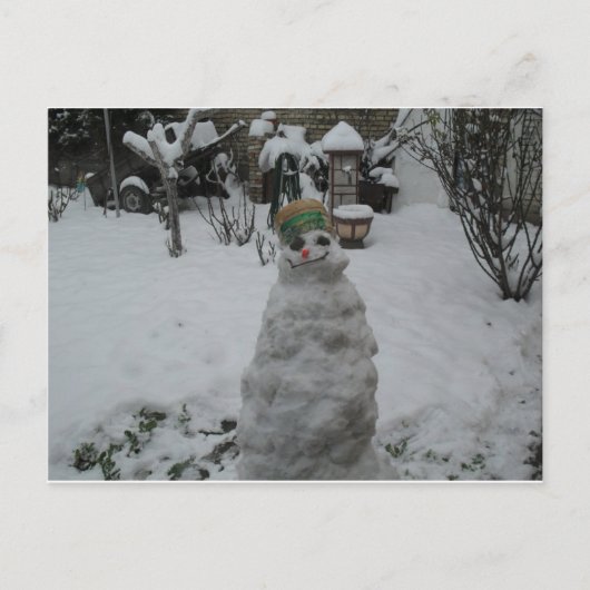 冬の挨拶カード ポストカード (正面)