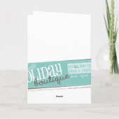 冬の挨拶状:: お洒落なchristmastree 1P シーズンカード (裏面)