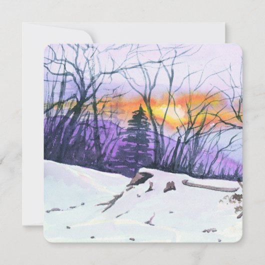 冬の挨拶状 カード (正面)