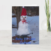 冬の挨拶状 カード (正面)